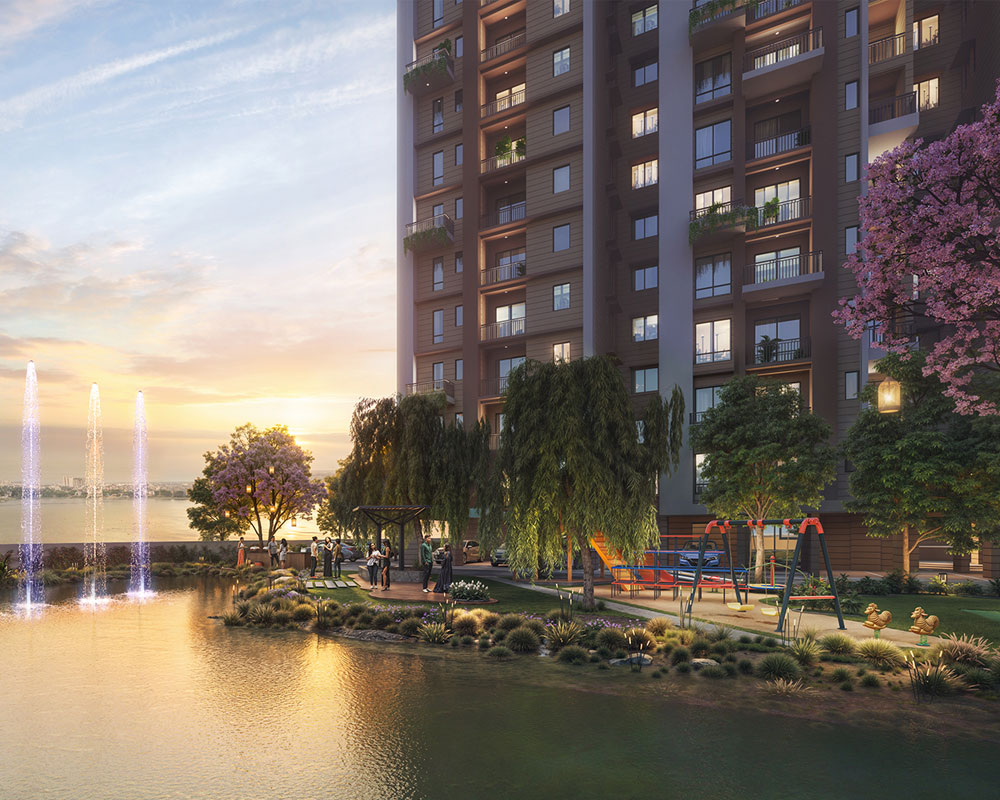 river facing flats